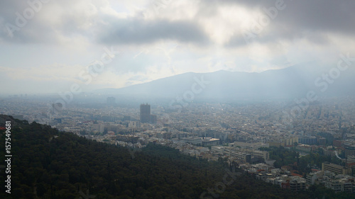 Photo from Lycabettus hill with panoramic view to Athens  Attica  Greece