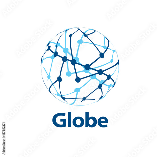 vector logo globe
