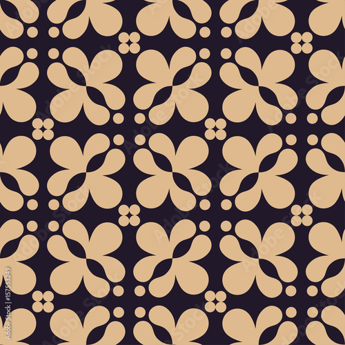 Seamless vector geometric Victorian pattern. Vector illustration.


