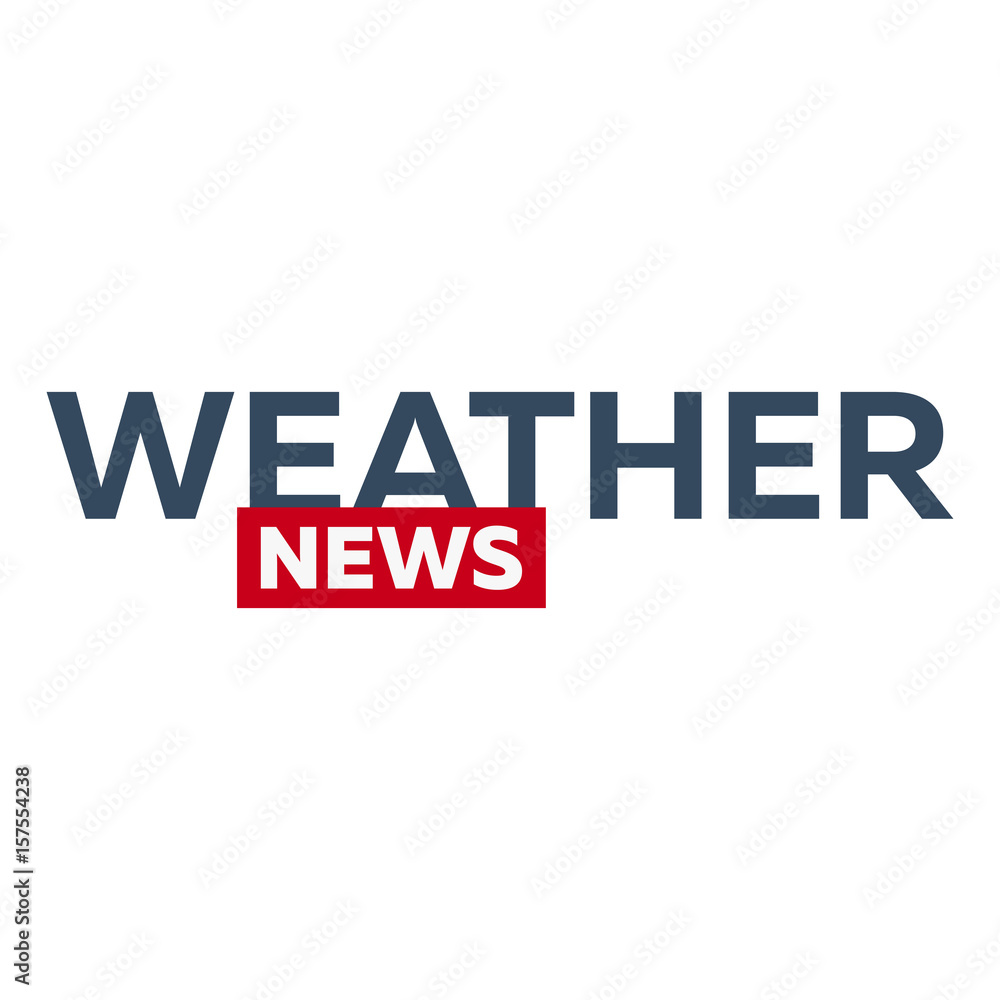 Mass media. Weather news logo for Television studio. TV show. Mass media. Weather news logo for Television studio. TV show.