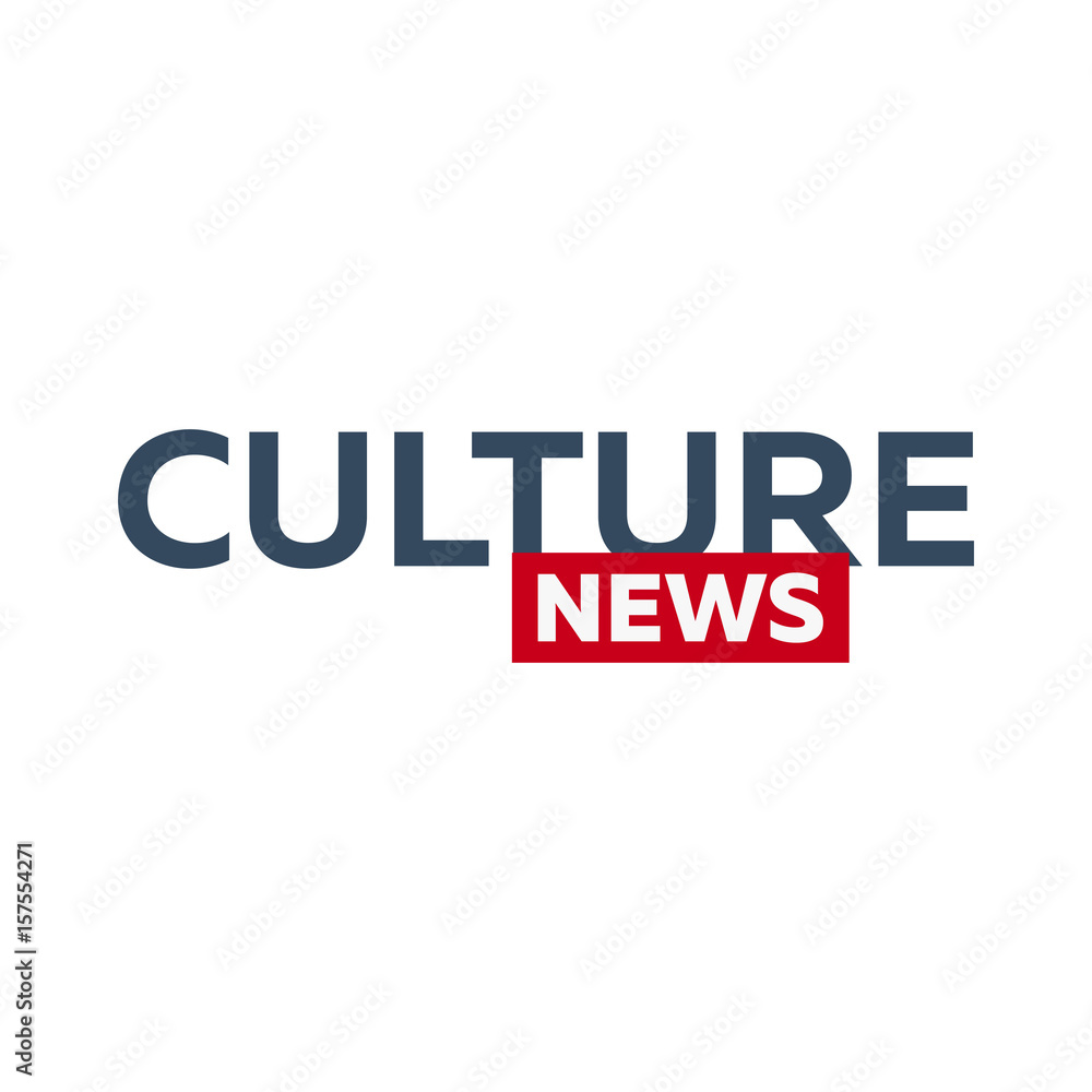 Mass media. Culture news logo for Television studio. TV show. Mass media. Culture news logo for Television studio. TV show.