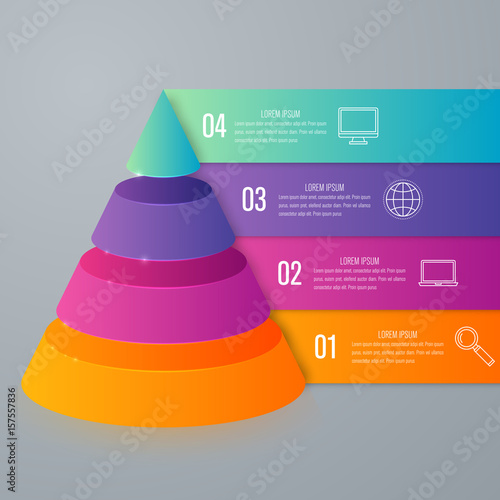 Vector illustration infographics four options
