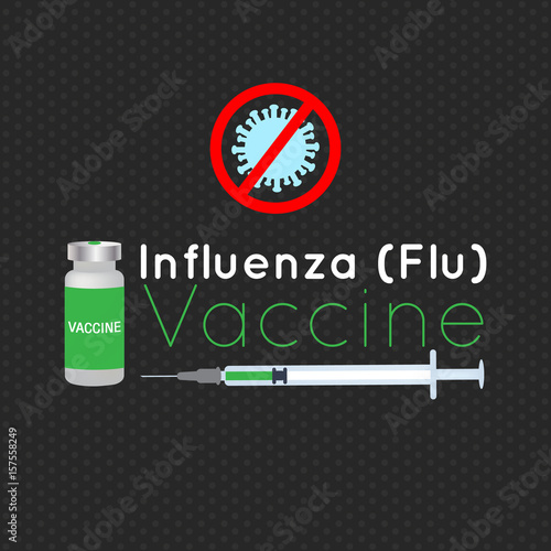 vector illustration for influenza vaccination