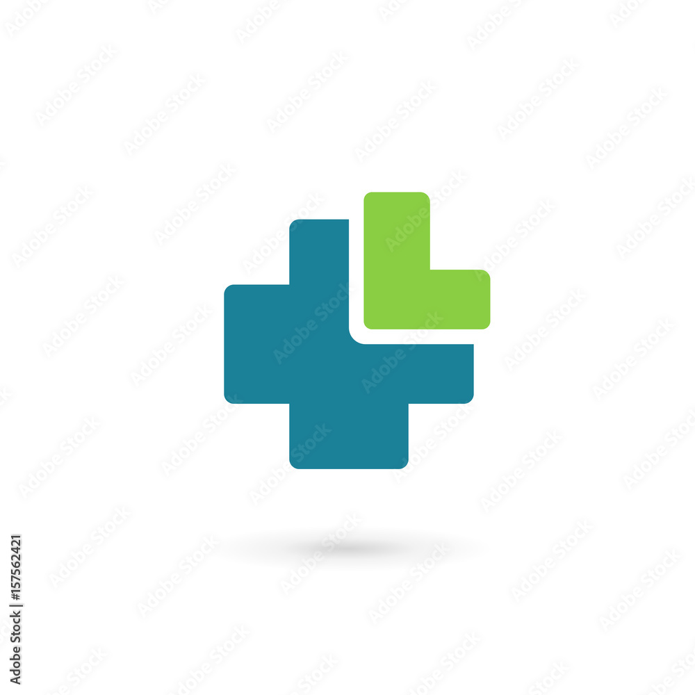 Letter L cross plus medical logo icon design template elements Letter L cross plus medical logo icon design template elements