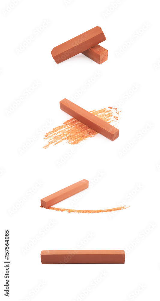 Pastel crayon chalk isolated Pastel crayon chalk isolated