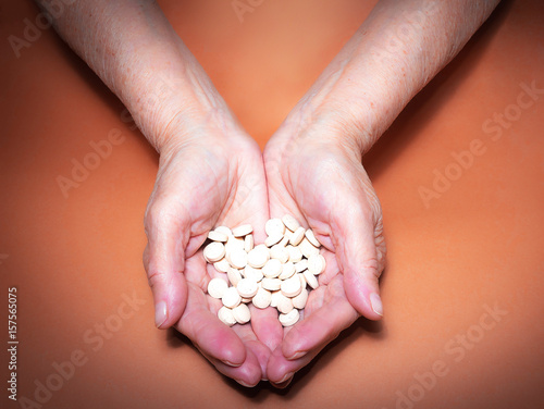 The old hands with pills