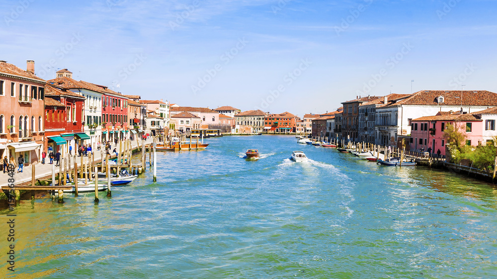 The island of Murano in Venice, Italy
