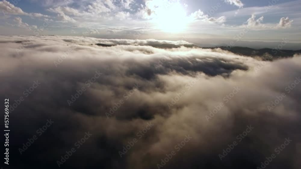 Flying over the clouds Flying over the clouds