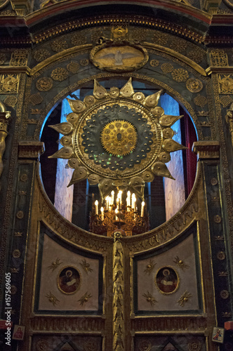 Mosca  26 04 2017  vista degli interni della Cattedrale di San Basilio  la famosa chiesa ortodossa russa in Piazza Rossa