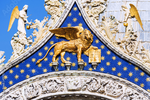 Lion at the church of San Marco in Venice