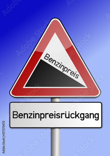 Gefälle Benzinpreisrückgang
