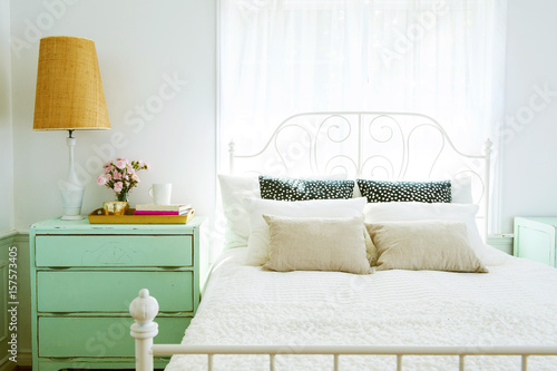 Cozy cottage bedroom.
