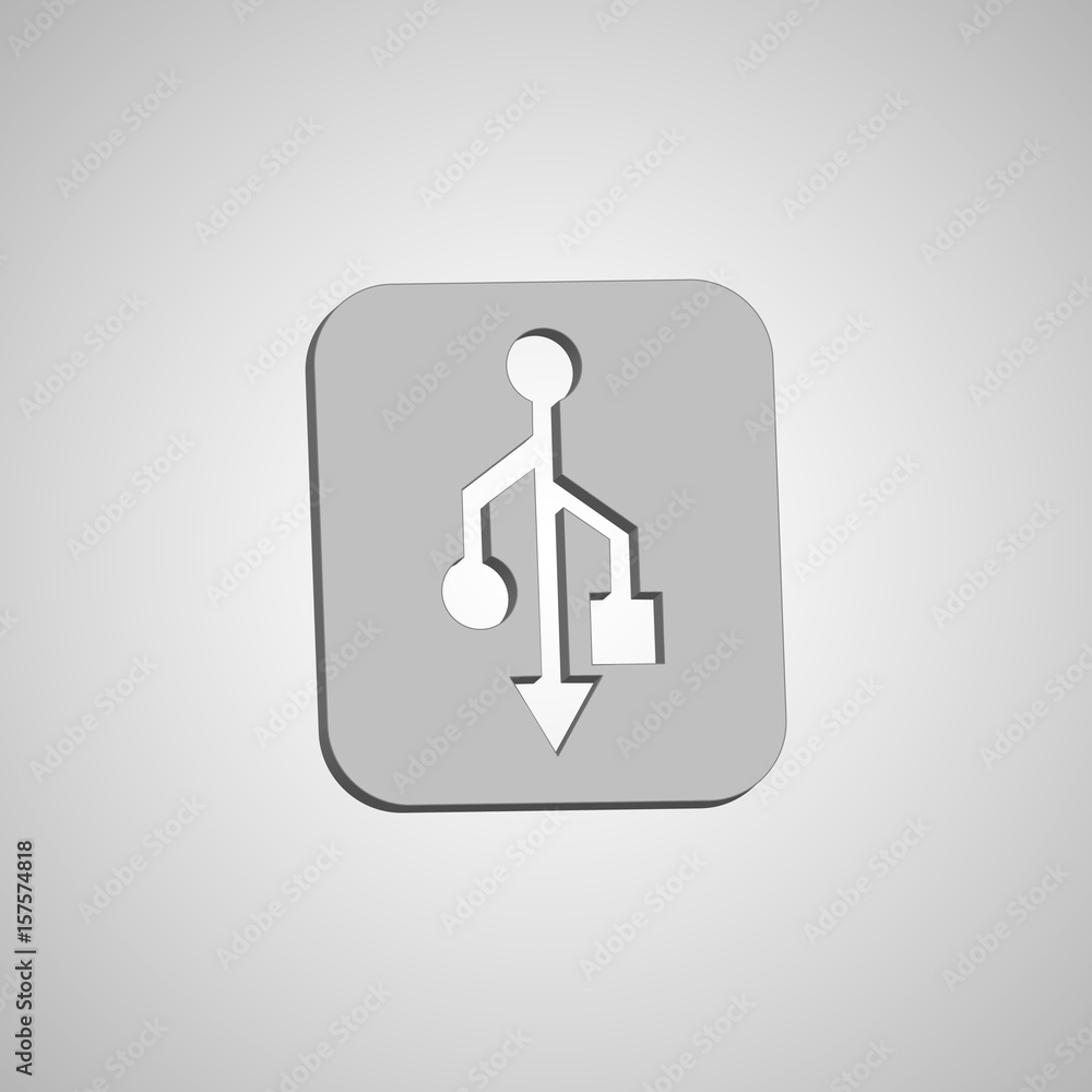 Abstract USB icons. Abstract symbol of communication of data. Vector illustration Abstract USB icons. Abstract symbol of communication of data. Vector illustration