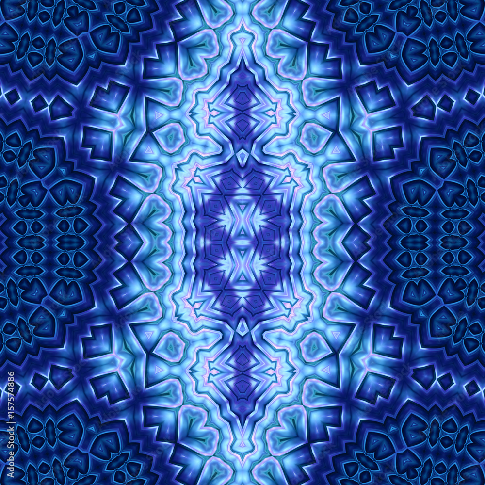 Seamless blue decorative background