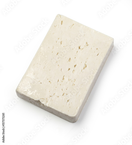 Greek feta cheese block