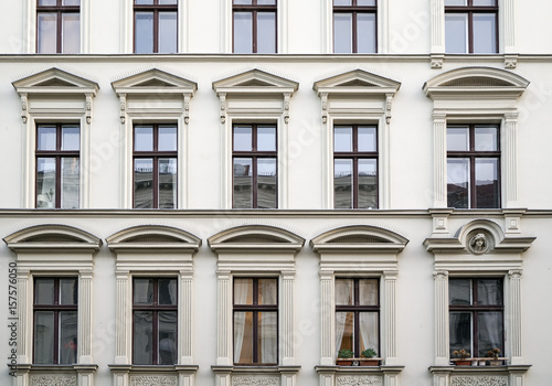 beautiful old house with stucco in Berlin   Kreuzberg