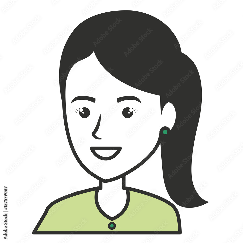 beautiful and young woman character vector illustration design beautiful and young woman character vector illustration design