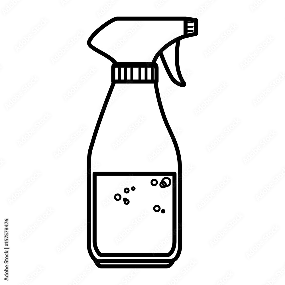 Laundry product in splash bottle vector illustration design Laundry product in splash bottle vector illustration design