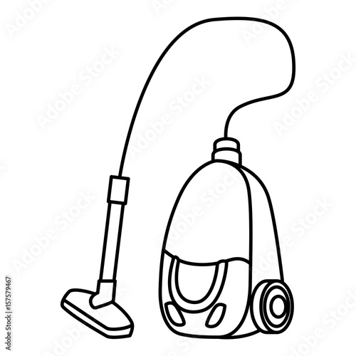 Vacuum cleaner isolated icon vector illustration design