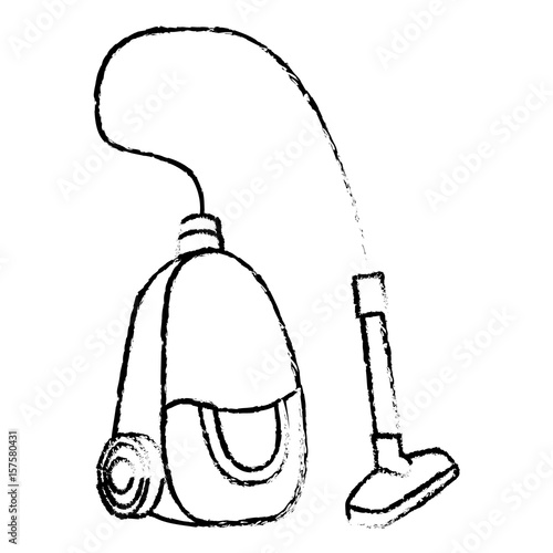 Vacuum cleaner isolated icon vector illustration design
