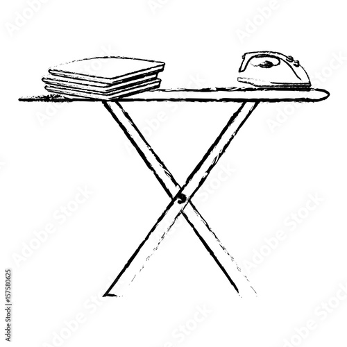 ironing board isolated icon vector illustration design