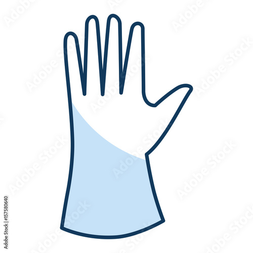 laundry gloves isolated icon vector illustration design