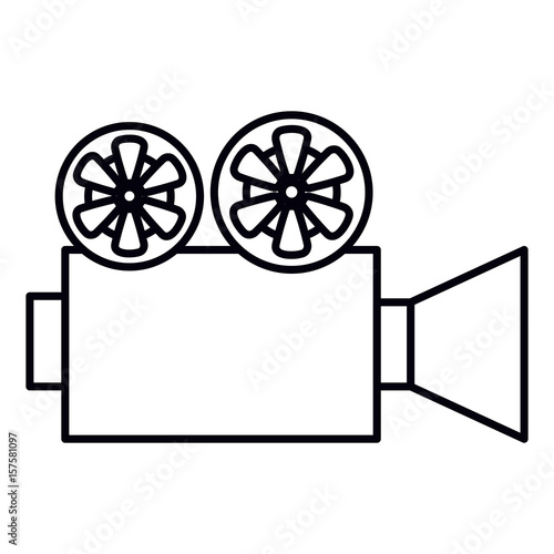 cinema film camera icon vector illustration design