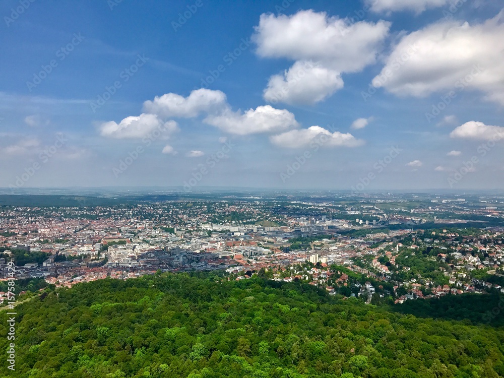 View of the city of Stuttgart, Germany