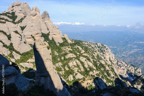 Huge rocks in Montserrat Mountain, Spain