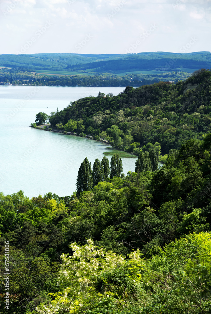Landscape of  Tihany peninsula at Lake Balaton, Hungary