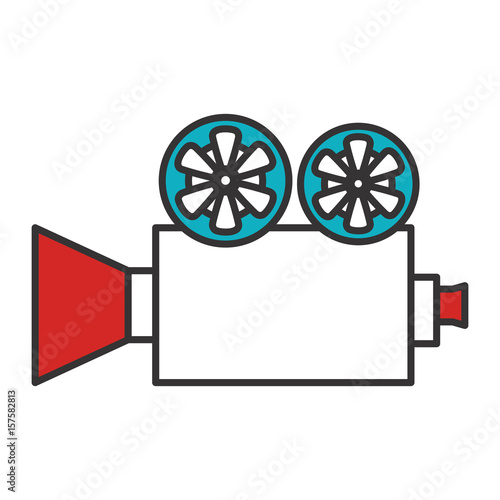 cinema film camera icon vector illustration design