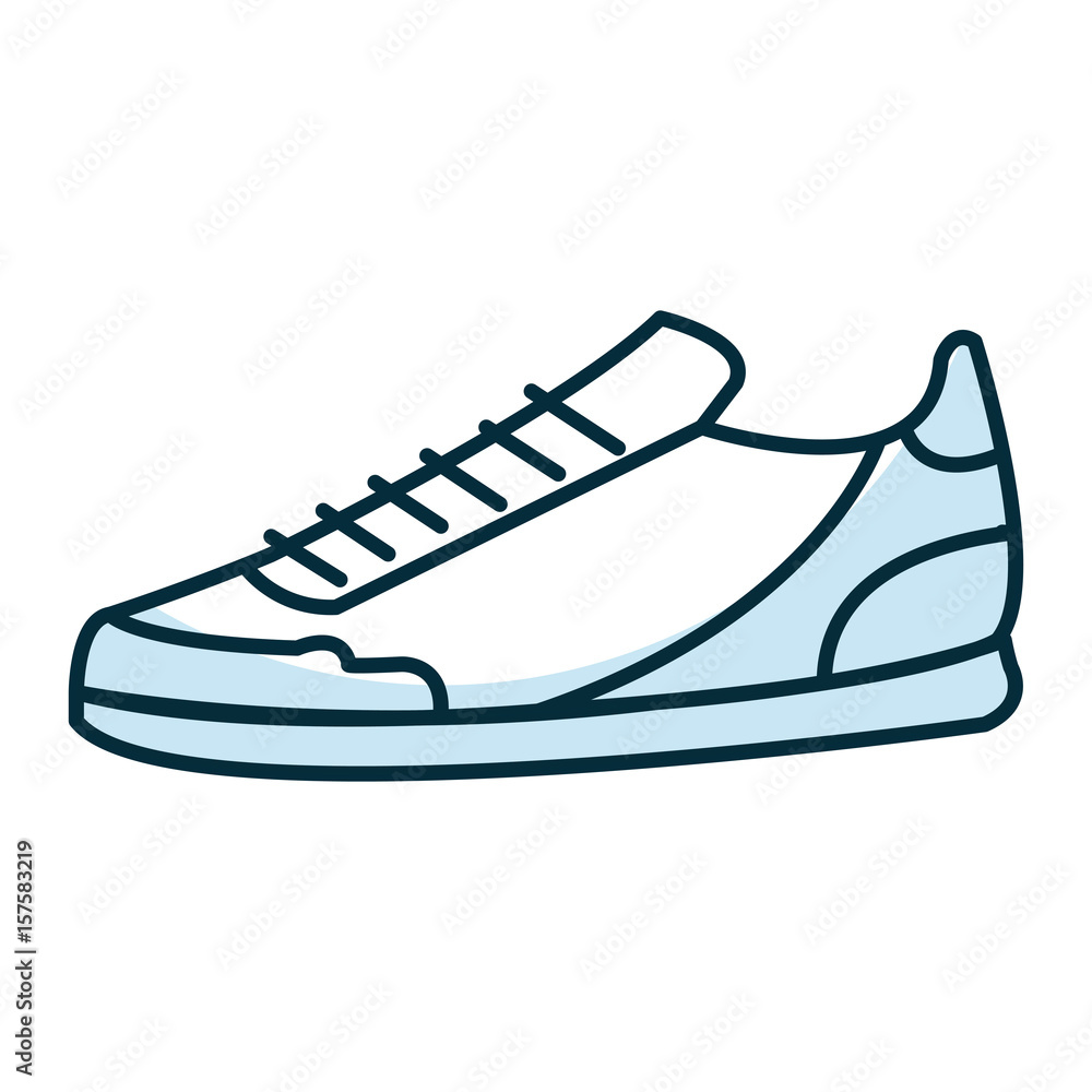 tennis shoe isolated icon vector illustration design