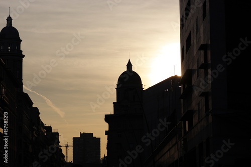 Barcelona in the evening