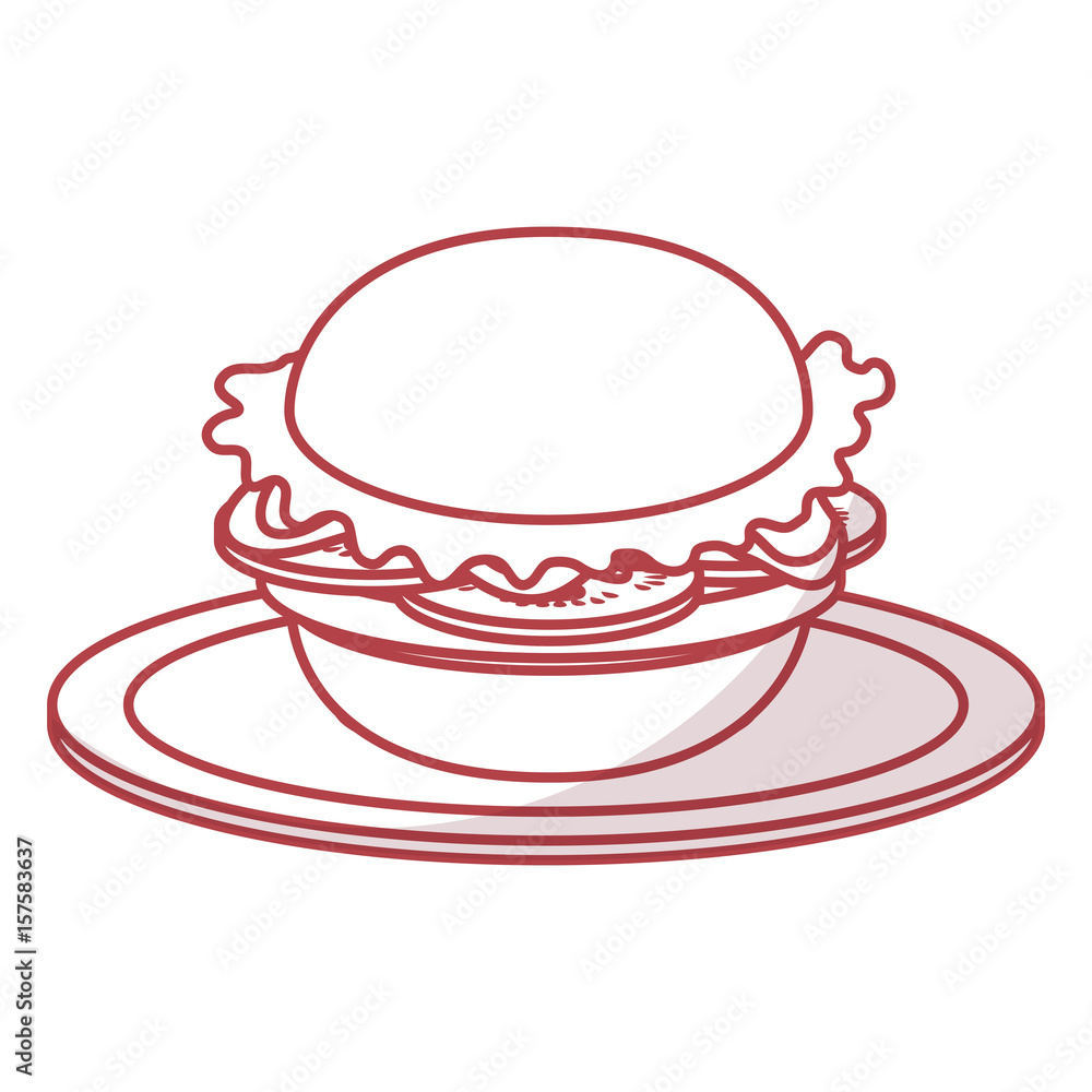 delicious hamburger fast food vector illustration design delicious hamburger fast food vector illustration design