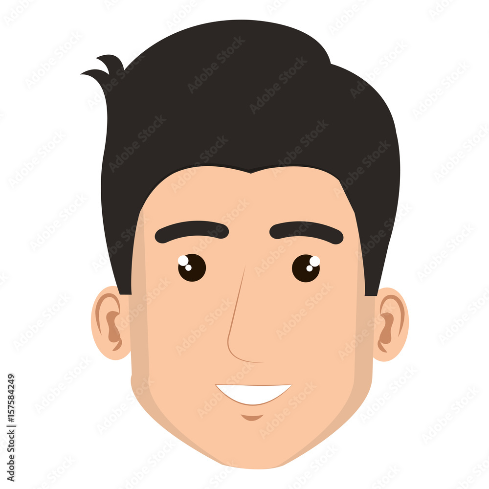 young man head avatar character vector illustration design young man head avatar character vector illustration design