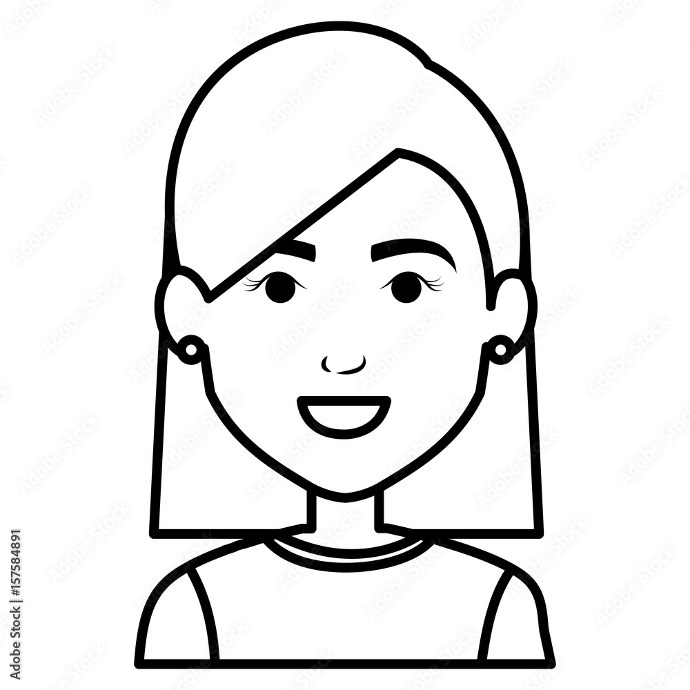 beautiful and young woman character vector illustration design beautiful and young woman character vector illustration design