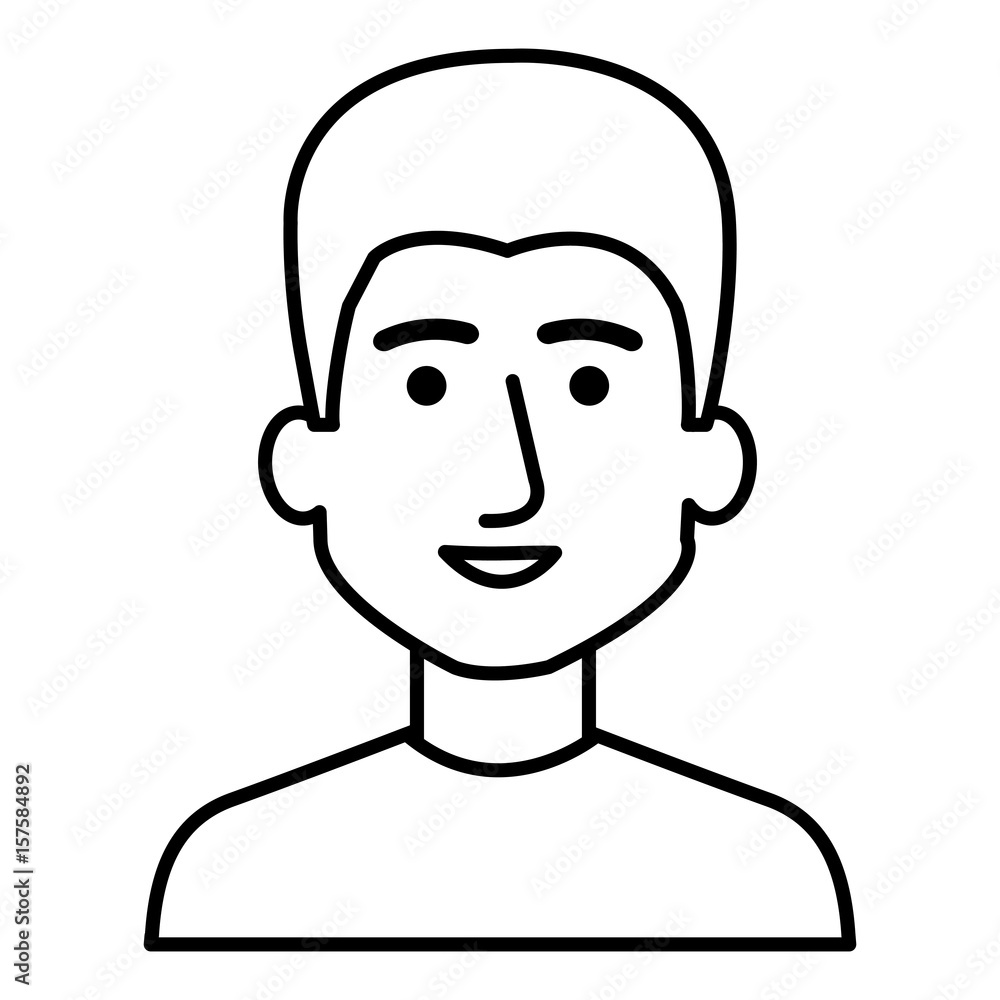 young man avatar character vector illustration design young man avatar character vector illustration design