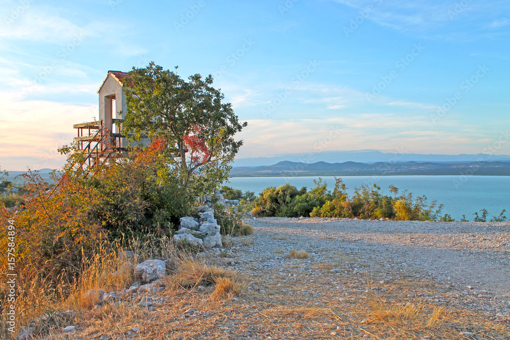 View from Kamenjak hill. Northen Dalmatia, Croatia 