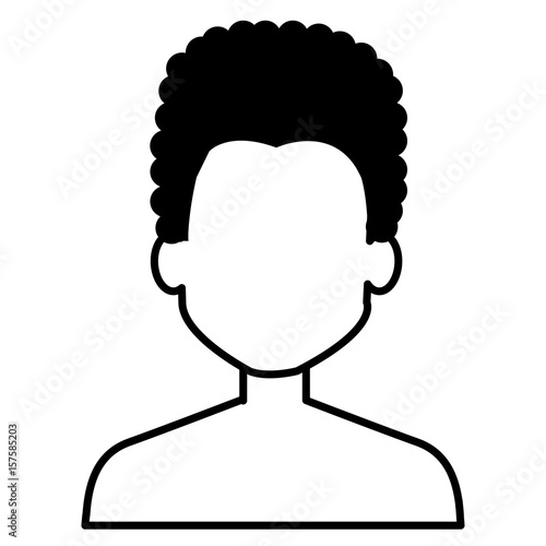young man shirtless avatar character vector illustration design