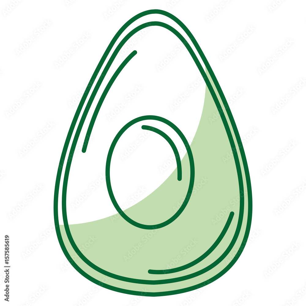 avocado fresh vegetable icon vector illustration design