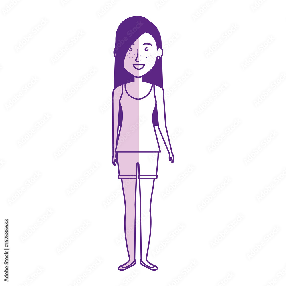 beautiful and young woman character vector illustration design beautiful and young woman character vector illustration design