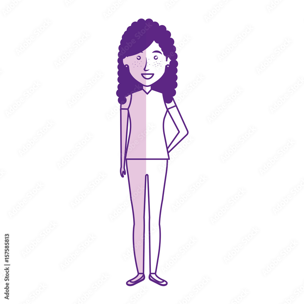 beautiful and young woman character vector illustration design beautiful and young woman character vector illustration design