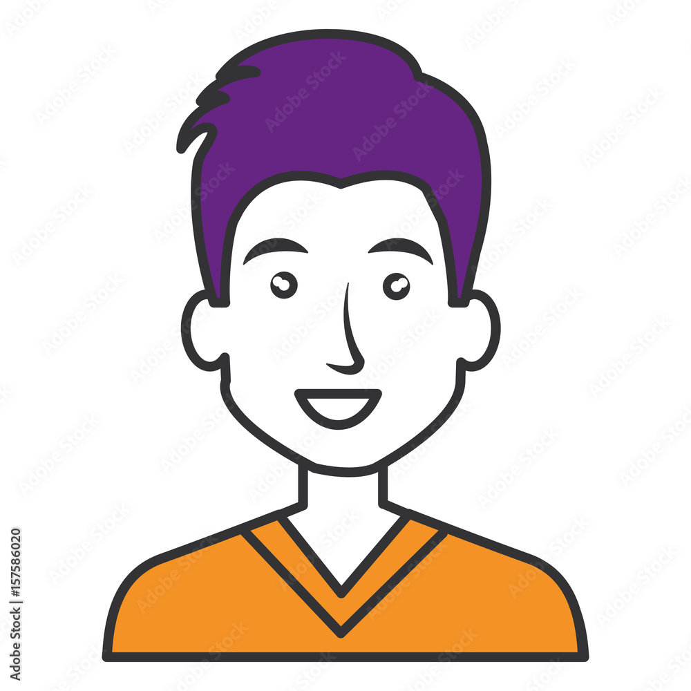 young man avatar character vector illustration design young man avatar character vector illustration design