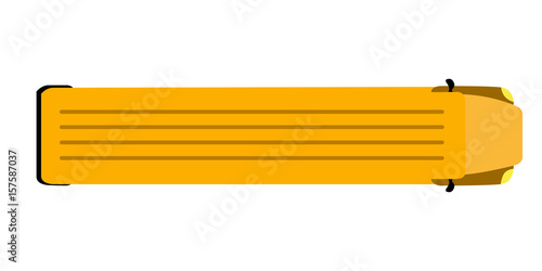Top view of an school bus