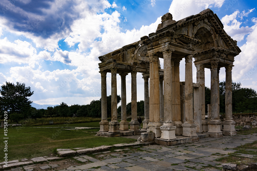 column,afrodisias,ancient city