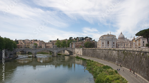 Basilica Saint Peter - Vatican city - Tevere river - Roma - Italy