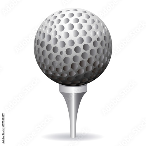 Isolated golf ball