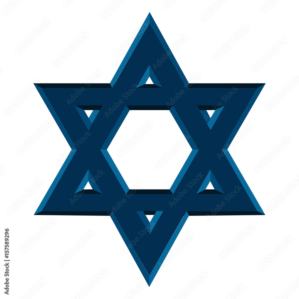 Isolated jewish star Isolated jewish star