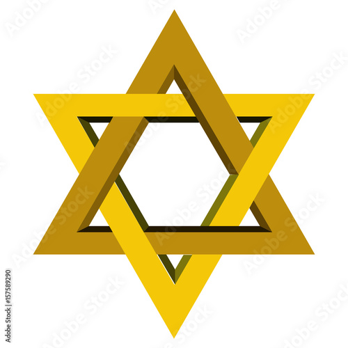 Isolated jewish star