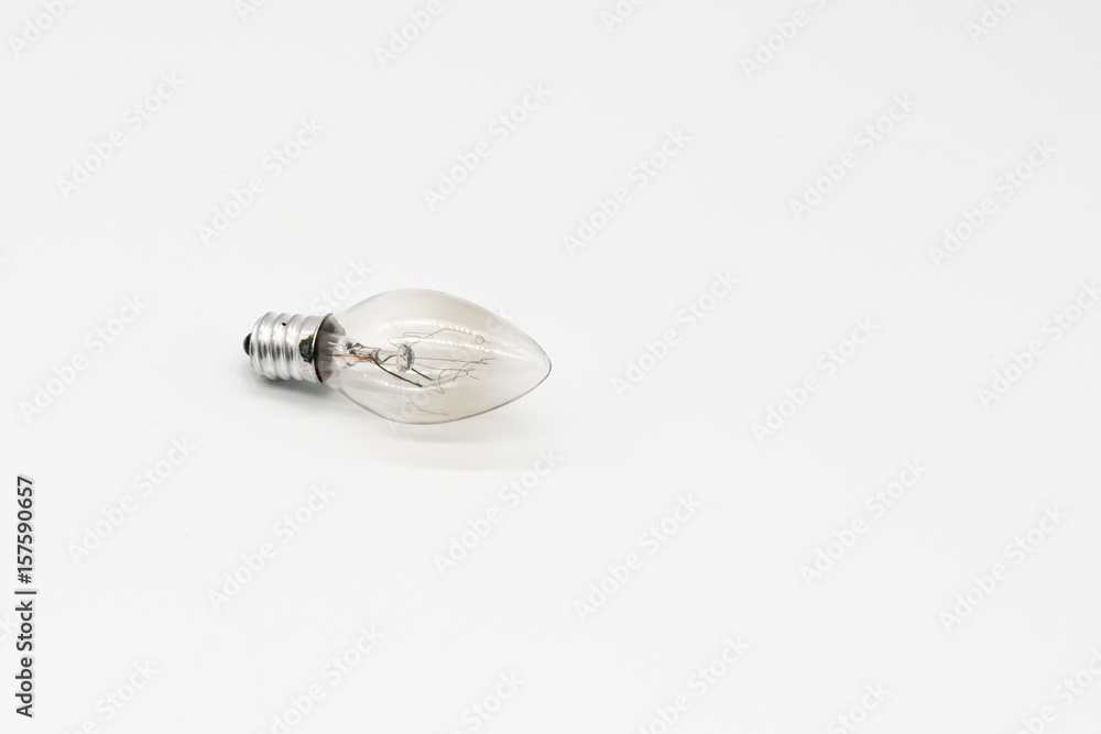 Used light bulb with smoke inside Used light bulb with smoke inside